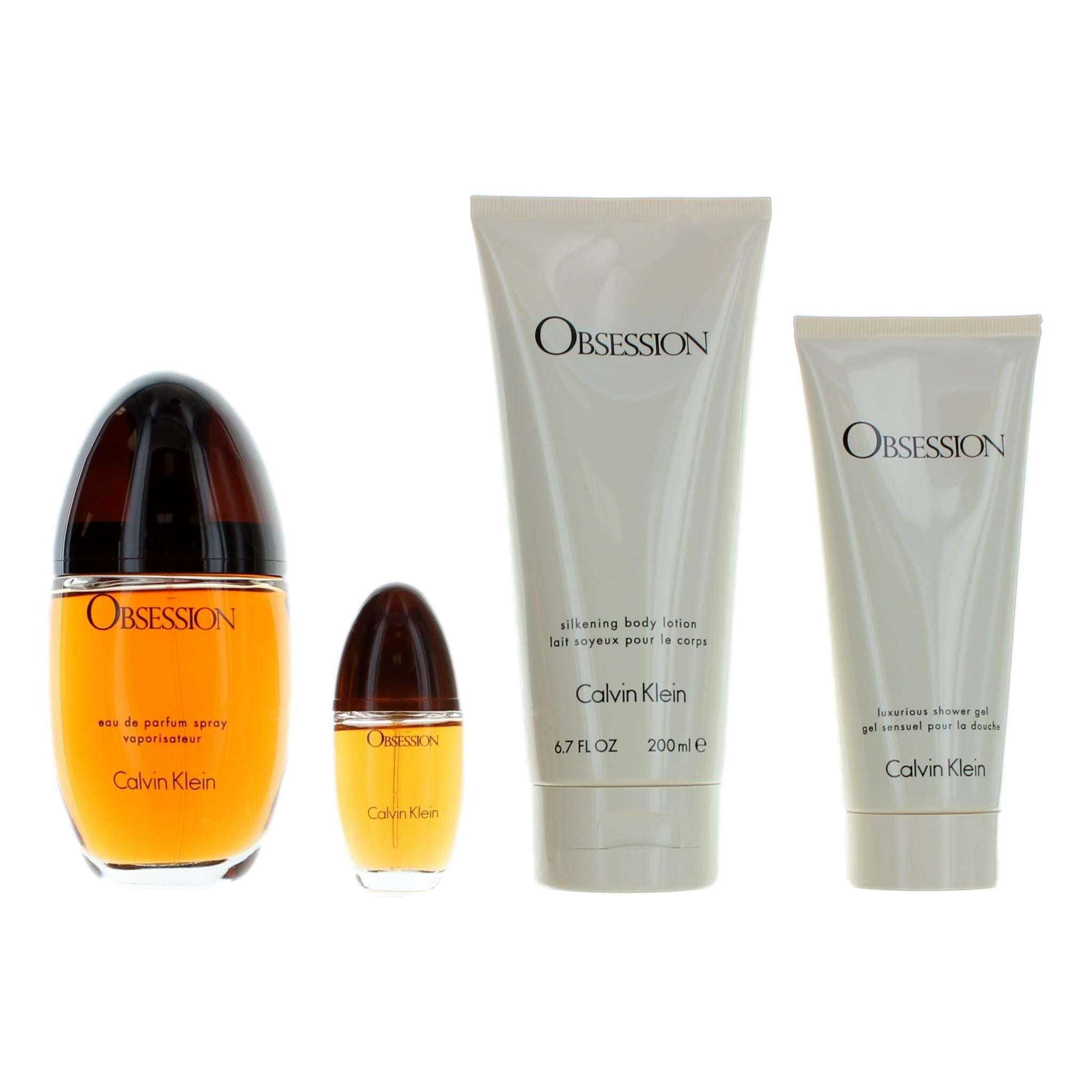 Obsession by Calvin Klein, 4 Piece Gift Set for Women – JawsFragrance.com